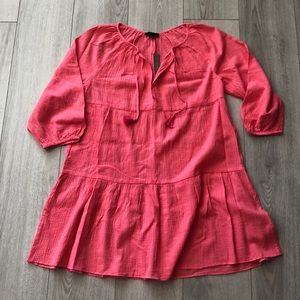 JCrew Tiered Beach Tunic in Crinkle Cotton